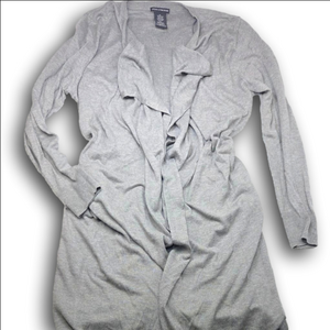 Women's Chelsea & Theodore Gray long Cardigan Sweater XL